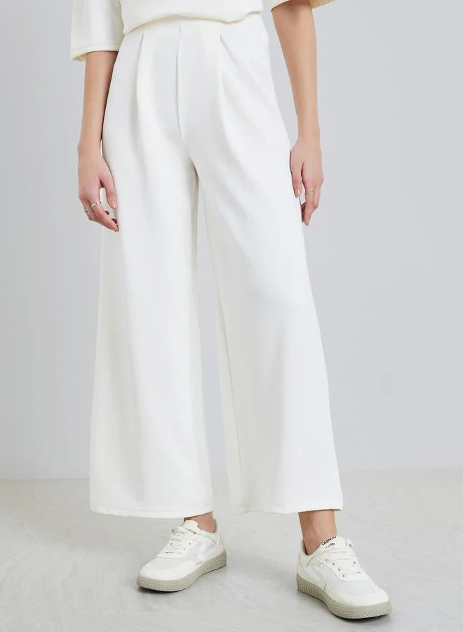 ستايلي بنطال جوغر بأرجل واسعة